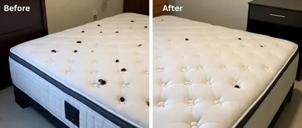 Before bed bug treatment